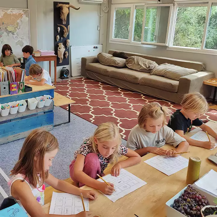 A family learning about Alma Forest School