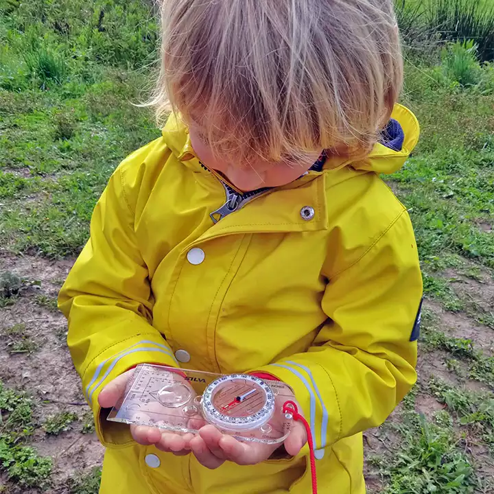 A prospective student visiting Alma Forest School