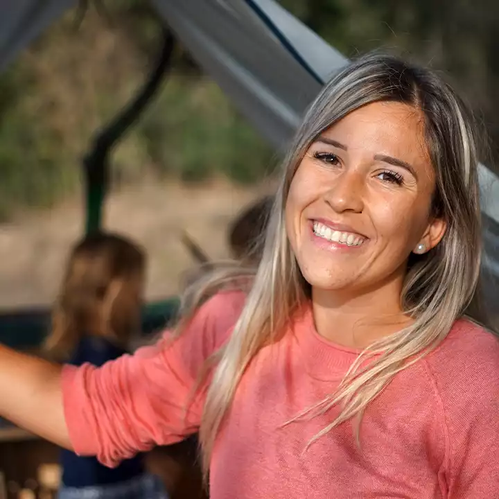 Portrait of Esti, Escuela Bosque Educator at Alma Forest School.