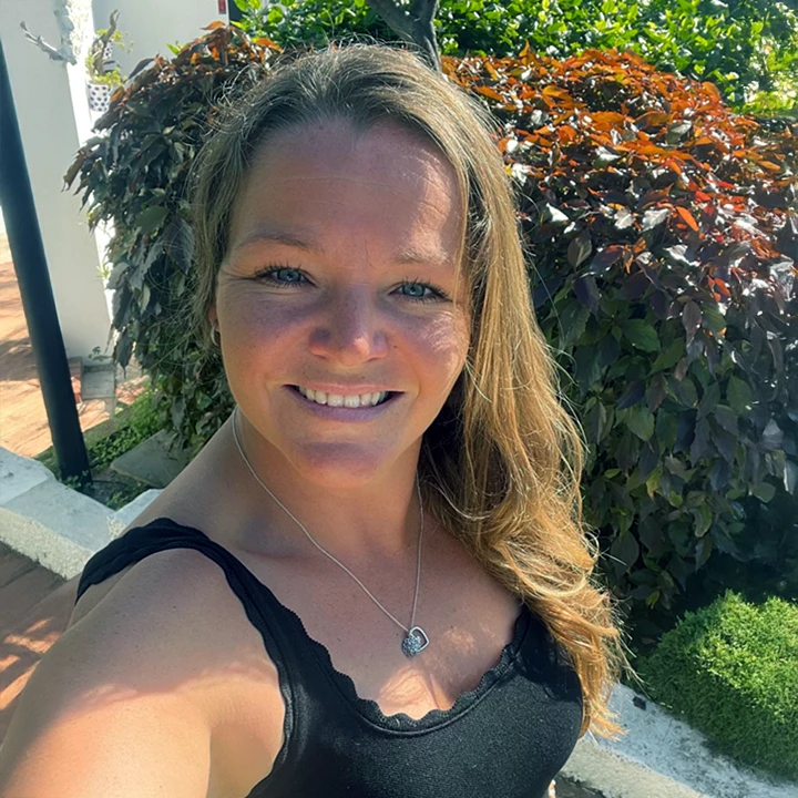 Portrait of Hayley, Physical Education Educator at Alma Forest School.